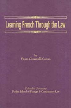 Hardcover Learning French Through The Law Book