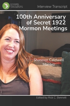 Paperback 100th Anniversary of Secret 1922 Mormon Meetings Book