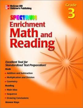 Mass Market Paperback Spectrum Enrichment Math and Reading, Grade 3: Grade 3 Book