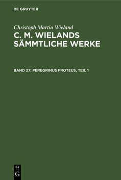 Hardcover Peregrinus Proteus, Teil 1 [German] Book