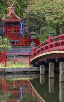 Paperback Notebook: Japan Koyasan Buddhism temple bridge spirituality Book