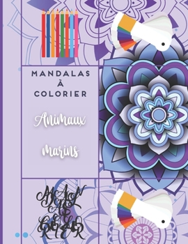 Paperback Mandalas à colorier - Animaux marins: Magnifiques Mandalas pour les passionnés Livre de Coloriage Adultes et enfants Anti-Stress et relaxant (requin, [French] Book