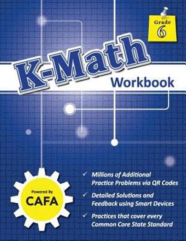 Paperback K-Math Workbook Grade 6 Book