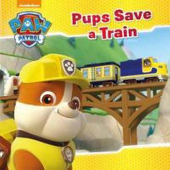 Paperback Nickelodeon PAW Patrol Pups Save a Train Book