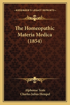 Paperback The Homeopathic Materia Medica (1854) Book