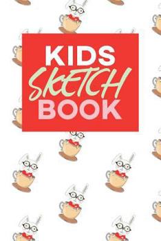 Paperback Kids Sketch Book: Kawaii Cute Rabbit Bunny Animal Pattern Book