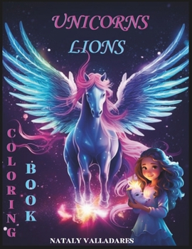 Paperback Unicorns Lions: Coloring Book