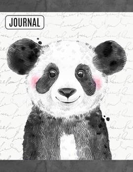 Big Fat Bullet Style Journal Notebook Inky Panda Bear: Huge Dot Grid Book For Journaling Over 300 Numbered Pages (Nature Series)