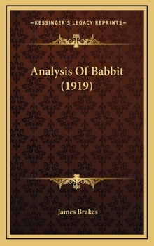 Analysis of Babbit (1919)