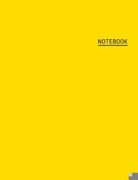 Paperback Composition Notebook: yellow College Ruled Notebook Trendy Notebook For Student, Teacher 8.5 x 11 - (110 College-ruled ... - Journal, Notebo Book