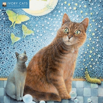 Calendar Ivory Cats by Lesley Anne Ivory Wall Calendar 2023 (Art Calendar) Book