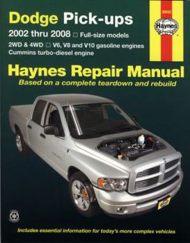 Paperback Haynes Dodge Pick-Ups: 2002 Thru 2008 Book