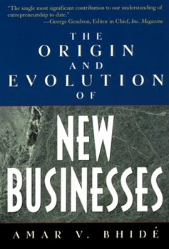 Paperback The Origin and Evolution of New Businesses Book