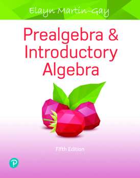 Paperback Prealgebra & Introductory Algebra Book