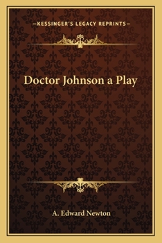 Paperback Doctor Johnson a Play Book
