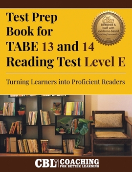 Paperback Test Prep Book For TABE 13 and 14 Reading Test Level E Book