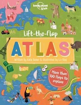 Hardcover Lonely Planet Kids Lift-The-Flap Atlas Book