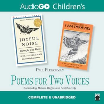 Audio CD Poems for Two Voices Lib/E: Joyful Noise and I Am Phoenix Book