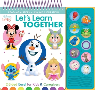 Board book Disney Baby: Let's Learn Together 2-Sided Easel for Kids & Caregivers Sound Book [With Battery] Book