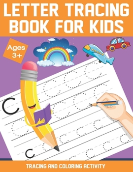 Paperback Letter Tracing Book For Kids: Trace and learn letters book for preschoolers, [Large Print] Book