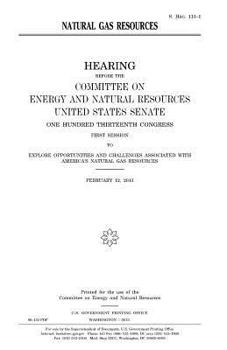 Paperback Natural gas resources Book