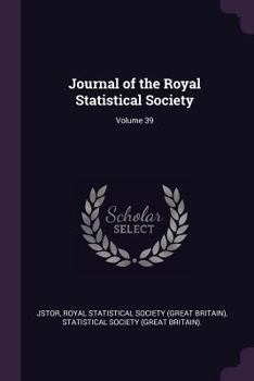 Paperback Journal of the Royal Statistical Society; Volume 39 Book