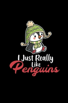 Paperback I just really like penguins: 6x9 Penguins - lined - ruled paper - notebook - notes Book