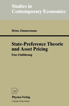 Paperback State-Preference Theorie Und Asset Pricing: Eine Einführung [German] Book