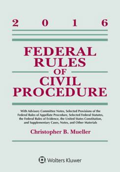 Paperback Federal Rules of Civil Procedure: 2016 Statutory Supplement Book