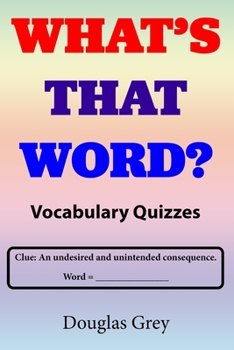 Paperback What's That Word? Vocabulary Quizzes [Large Print] Book