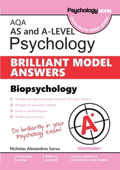 Paperback AQA Psychology BRILLIANT MODEL ANSWERS: Biopsychology AS and A-level Book