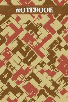 Notebook: 96 dotted Pages I dotted grid I Size 6x9 I Cover in camouflaged Design I Ideal for notes and sketches I