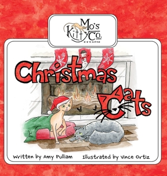 Hardcover Christmas Cats Book
