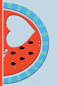 Paperback Watermelon with Heart: College Ruled Notebook Book