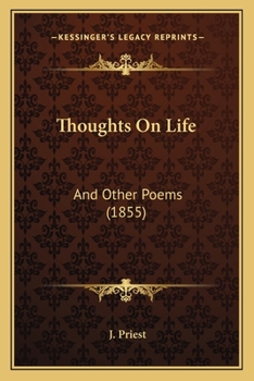 Paperback Thoughts On Life: And Other Poems (1855) Book