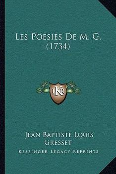 Paperback Les Poesies De M. G. (1734) [French] Book