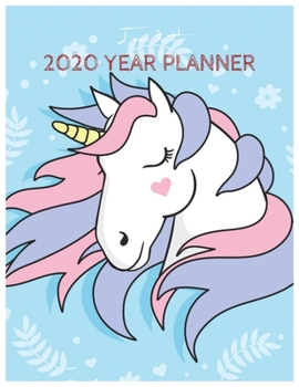 I Can Do It 2020 Year Planner: Unicorn Is Real Dream Come True Unicorn Kawaii Unicorn Monthly and Yearly Planner Blank Lined Themed Year Planner ... 110 Pages for Learning Professional Business