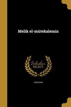 Paperback Melik el-mütekalemin [Turkish] Book