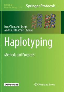 Paperback Haplotyping: Methods and Protocols Book