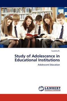 Paperback Study of Adolescence in Educational Institutions Book