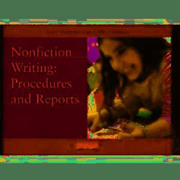 Paperback Nonfiction Writing: Procedures and Reports Book
