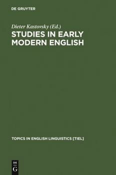 Hardcover Studies in Early Modern English Book
