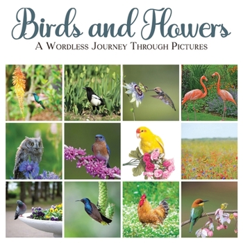 Paperback Birds and Flowers: A Wordless Journey Through Pictures Book