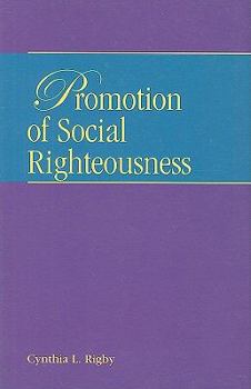 Paperback Promotion of Social Righteousness Book