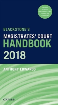 Paperback Blackst Magistrates' Court Handb 2018 Book