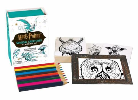 Paperback Harry Potter Magical Creatures Coloring Kit Book