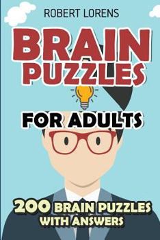 Paperback Brain Puzzles for Adults: Area Division Puzzles - 200 Brain Puzzles with Answers Book