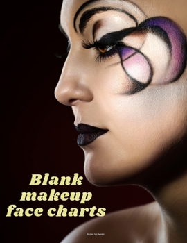 Paperback Blank makeup face charts Book