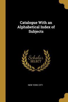 Paperback Catalogue With an Alphabetical Index of Subjects Book