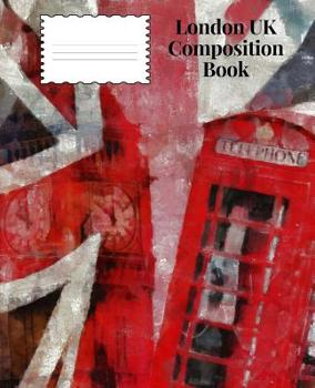 Paperback London UK Composition Book: College Ruled 10 pages; 65 sheets; Book